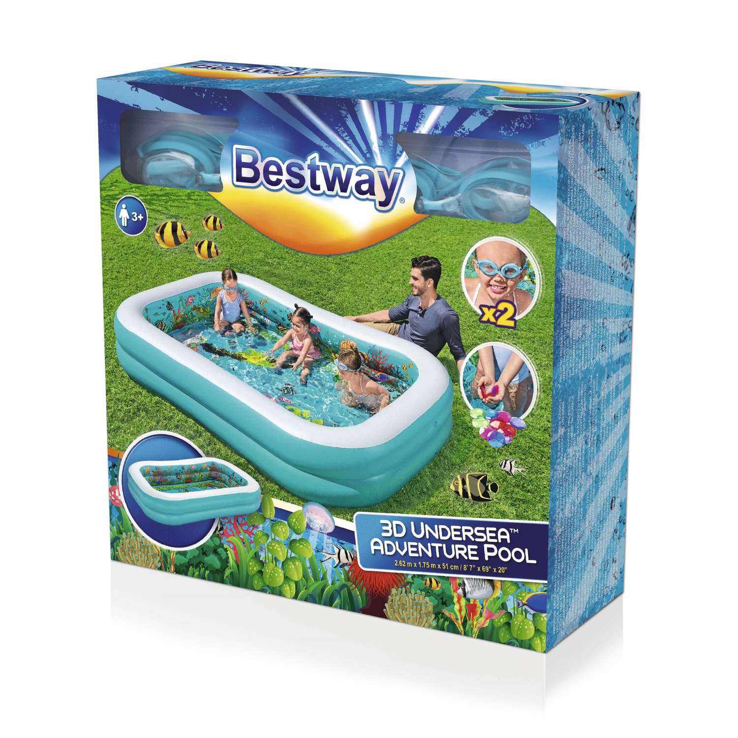 Бассейн надувной детский Bestway Undersea Adventure (54177) фото