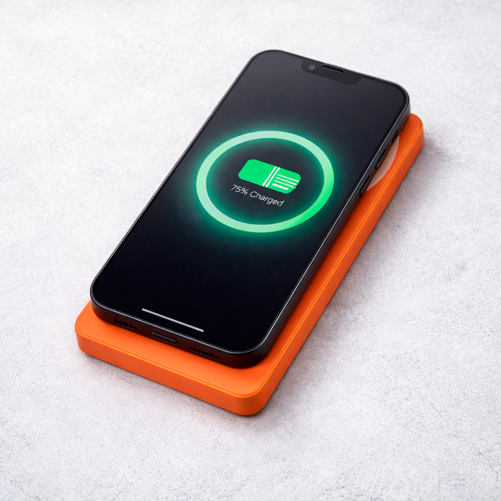 Портативный внешний аккумулятор Power Bank ARG 10000mAh Orange Wireless ARGWO10 (ARGWO10) фото