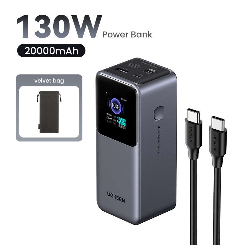 Портативный внешний аккумулятор Power Bank, 20000mAh, серый, PB721 (35524B) фото