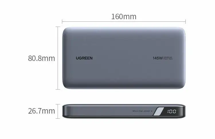 Мобильный аккумулятор UGREEN Power Bank, 20000mAh, PB723 (55365B)  фото