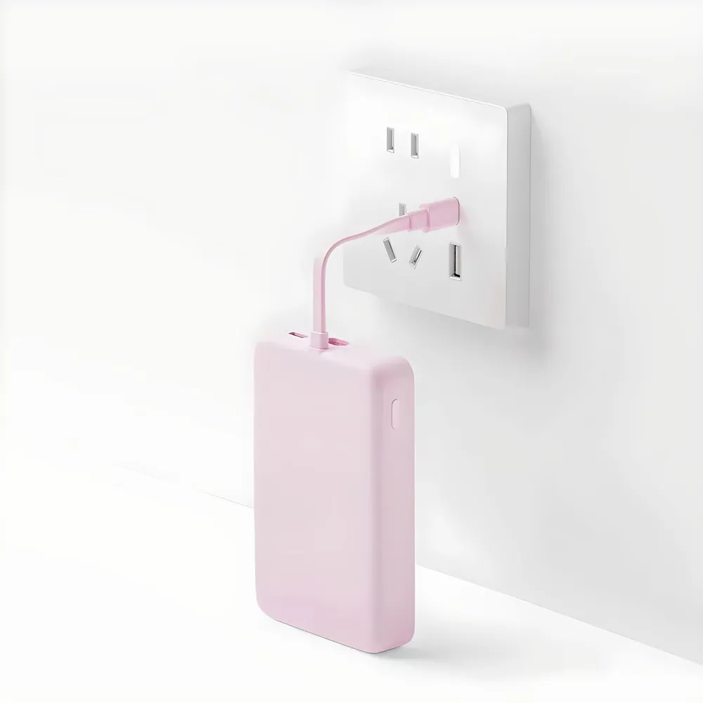 Портативный внешний аккумулятор Xiaomi 33W Magnetic Power Bank 10000mAh (Integrated Cable) White (WPB1007MI-White) фото