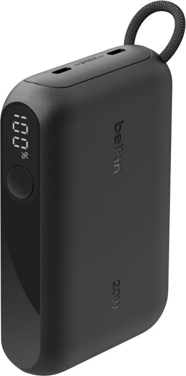 Портативный внешний аккумулятор Belkin 10k PD20W Power Bank with Display, Black (BPB027HQBK) фото