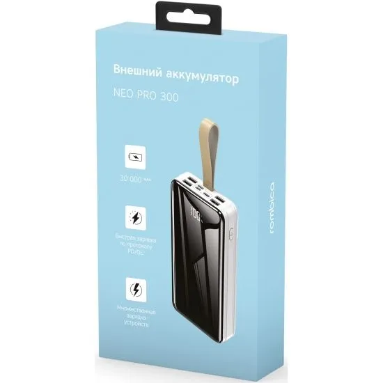 Портативный внешний аккумулятор NEO PRO-300, 30000mAh, White (PB-0164) фото