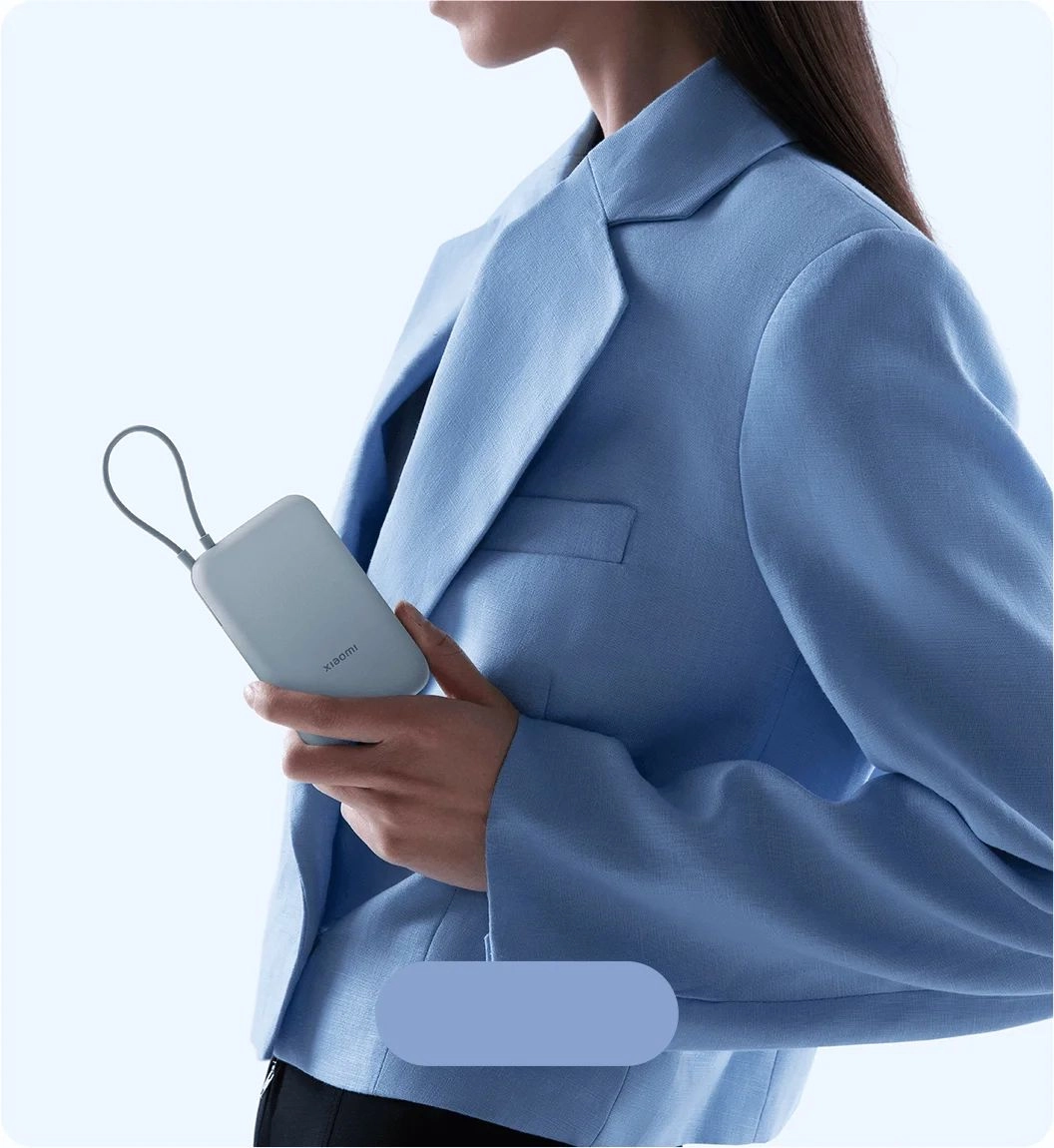 Power bank Xiaomi P15ZM, 10000 mAh, 22.5W, USB Type-C, USB, Ice Blue (BHR9073GL) фото