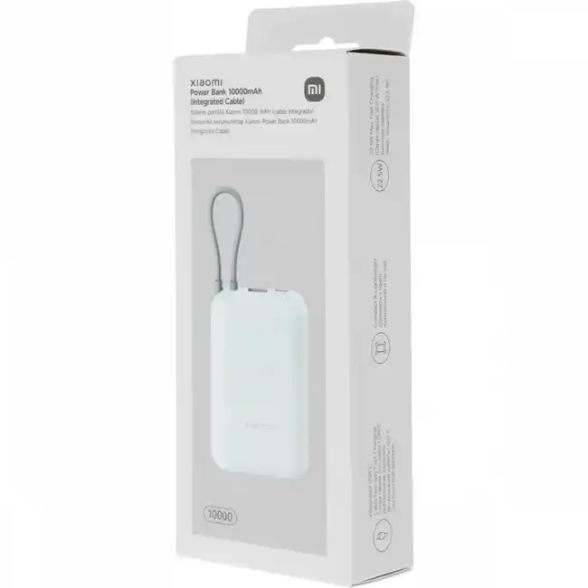 Power bank Xiaomi P15ZM, 10000 mAh, 22.5W, USB Type-C, USB, Ice Blue (BHR9073GL) фото