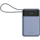 Power bank CANYON OnPower 600 built-in cable 20000 mAh PD65W Dark Grey (CNS-CPB600DG) фото