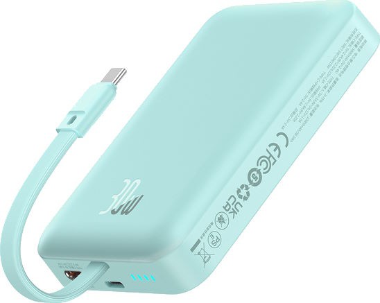 Портативный внешний аккумулятор Baseus Magnetic Mini, 10000mAh 30W - Blue (P1002210B333-00) фото