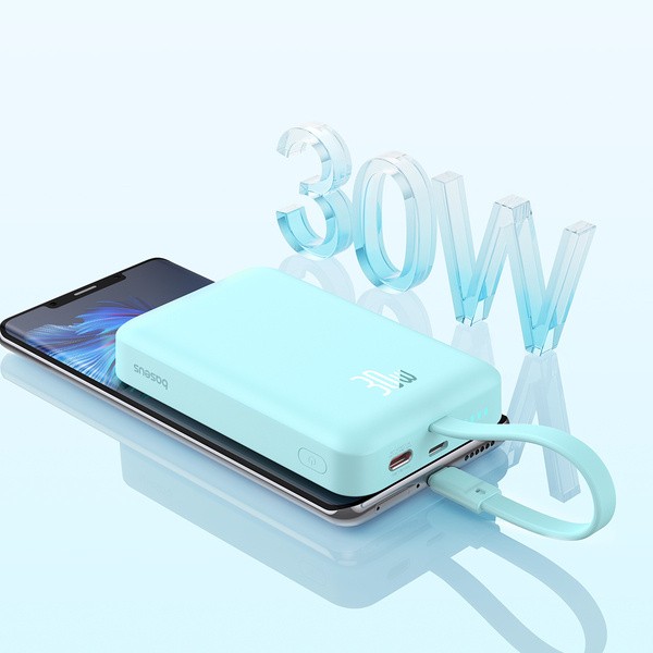 Портативный внешний аккумулятор Baseus Magnetic Mini, 10000mAh 30W - Blue (P1002210B333-00) фото