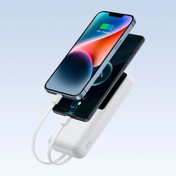 Портативный внешний аккумулятор Baseus Lipow, 20000mAh 22.5W - White (P10079102213-00) фото