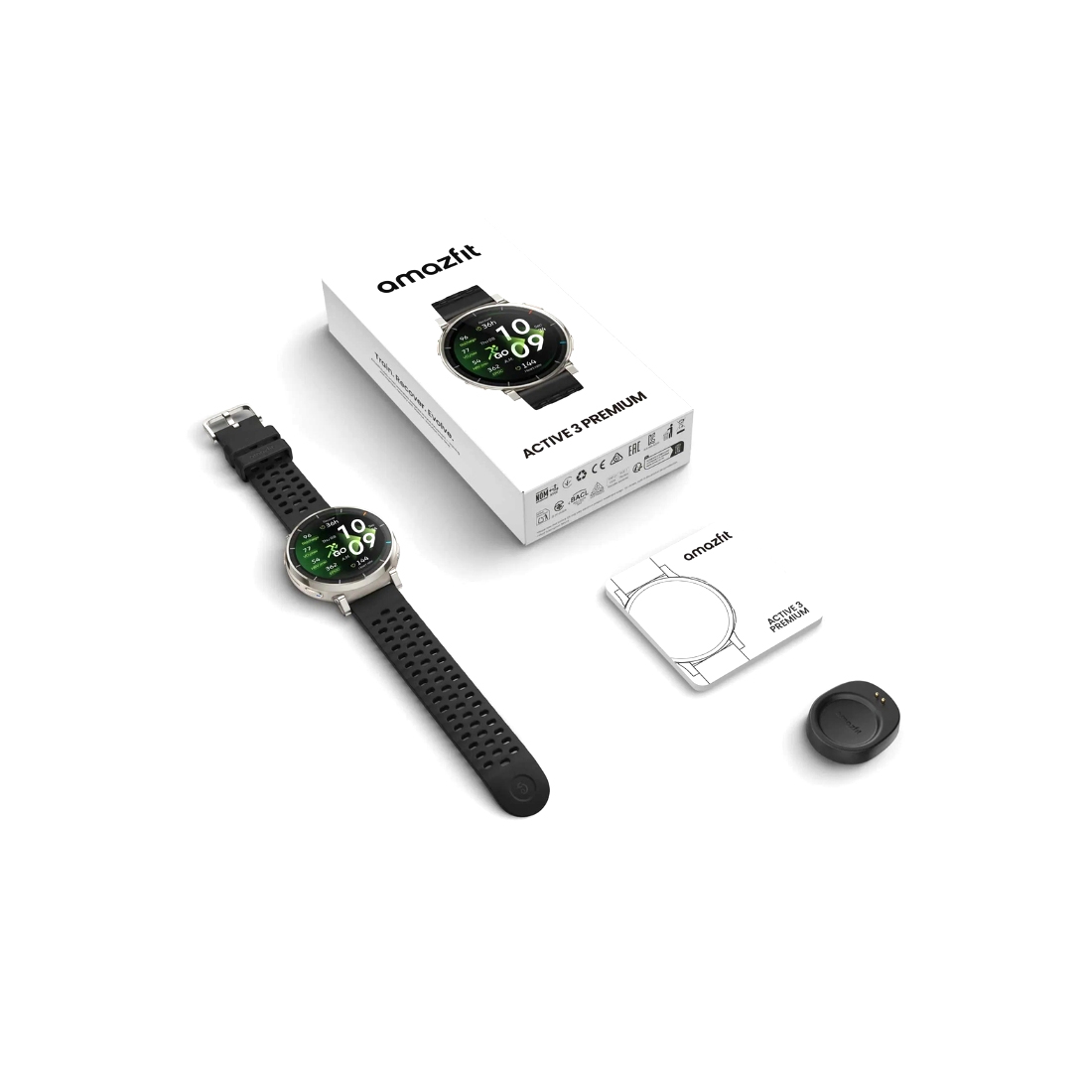 Смарт часы Amazfit Active 3 Premium Apex Silver (A2559) фото