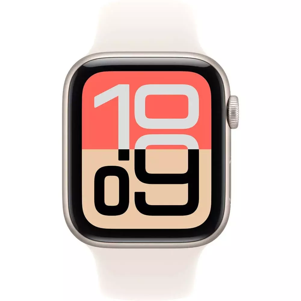 Смарт часы Apple Watch SE 3 GPS 44mm, Starlight Aluminium Case with Starlight Sport Band - M/L (MEHJ4RK/A) фото
