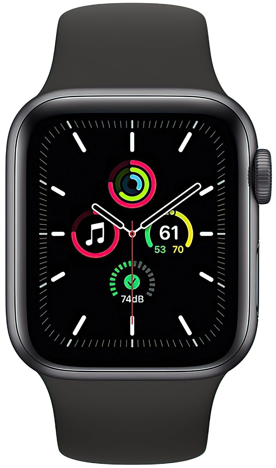 Смарт-часы Apple Watch SE, 44mm, Space Gray-Midnight (MKQ63GK) фото