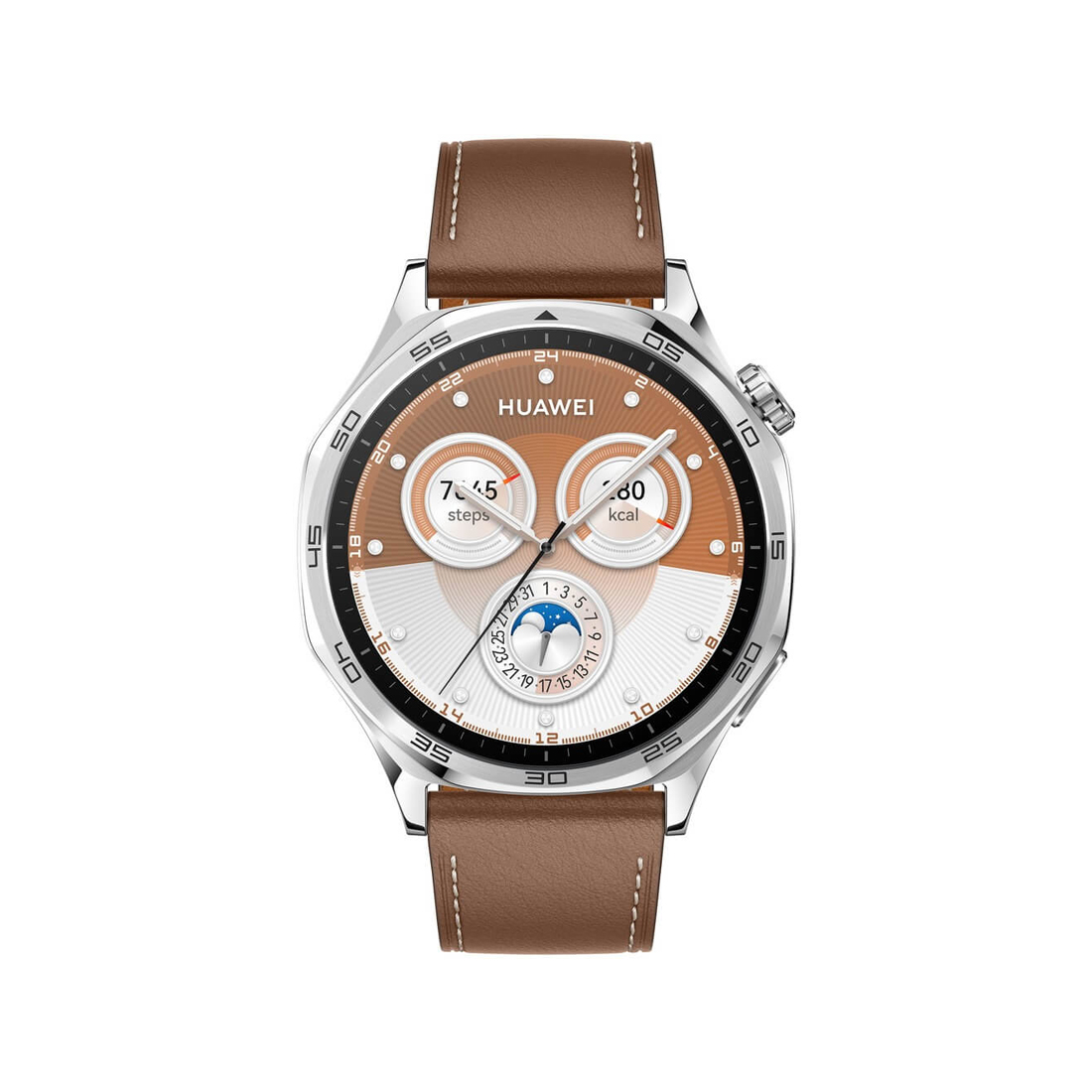 Смарт часы Huawei Watch GT 5 VLI-B19 46mm Brown Composite Leather Strap (55020DGK) фото