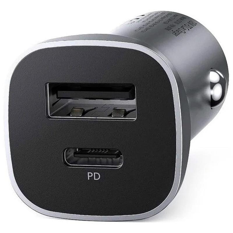 Автомобильное ЗУ Ugreen CD130 USB-C PD+USB-A QC 24W Fast Car Charger, 30780 (30780) фото