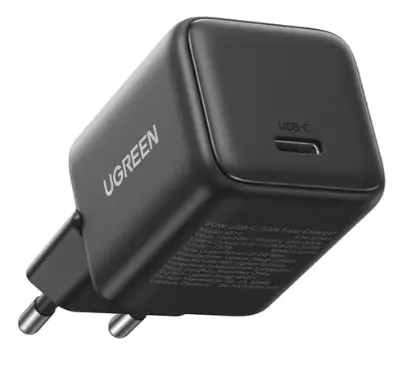 Зарядное устройство на 1xUSB C, 20W, QC4.0/PD3.0, Gan X, серый, X512 (55528) фото
