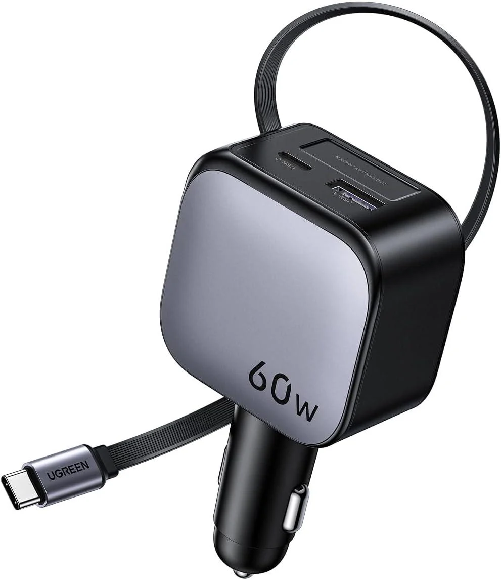 Автомобильное зарядное устройство QC3.0, 60W, EC602 (55212B) UGREEN фото