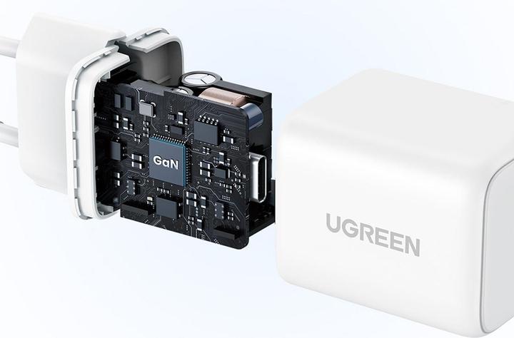 Зарядное устройство на 1C, 20W, QC4.0/PD3.0, Gan X, белый, X512 (55554) UGREEN фото