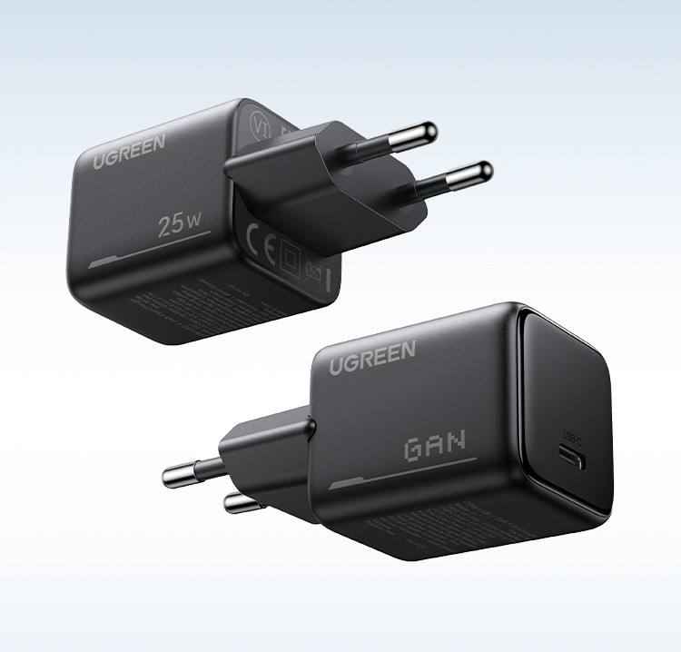 Зарядное устройство на 1C, 25W, QC4.0/PD3.0, Gan N, + кабель 60W, 1m X517 (75103) UGREEN фото