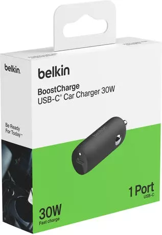 Автомобильное зарядное устройство Belkin BoostCharge USB-C (CCA004BT1MBK-B6) фото