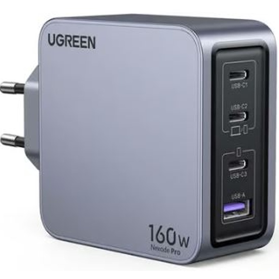 Зарядное устройство на 3xUSB C+1xUSB, 160W, QC4.0+/PD3.1, Nexode Pro, GaNInfinit X763 (25877) фото