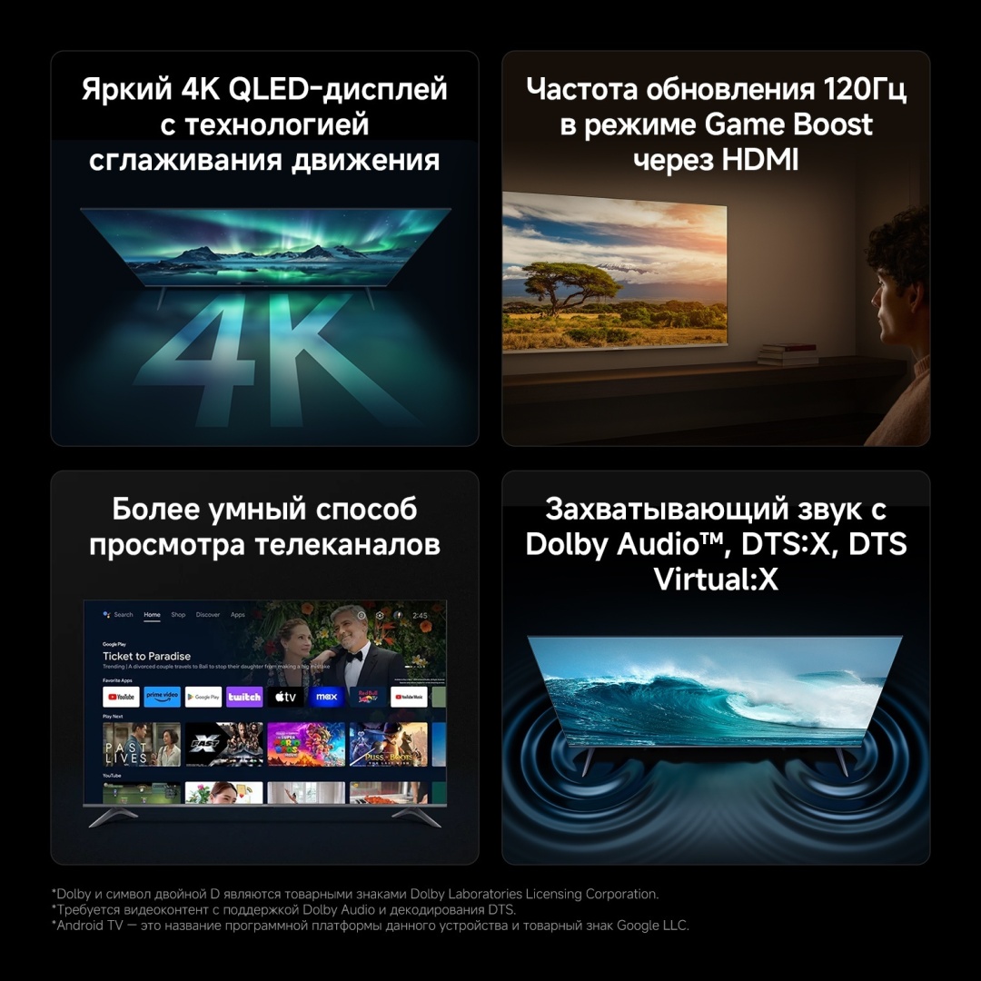 Смарт телевизор Xiaomi A Pro 2026 43” (L43MB-APRU) фото