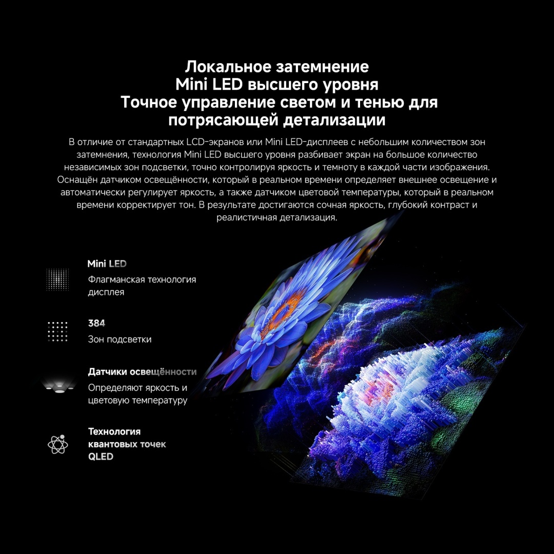 Смарт телевизор Xiaomi S Mini LED 2026 65" (L65MC-SRU) фото