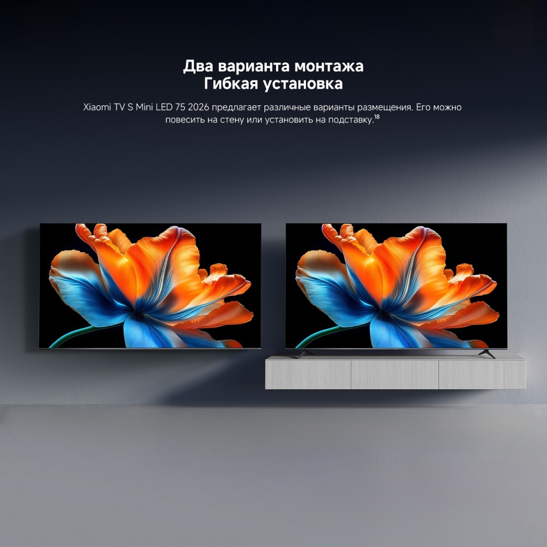 Смарт телевизор Xiaomi S Mini LED 2026 75" (L75MC-SRU) фото