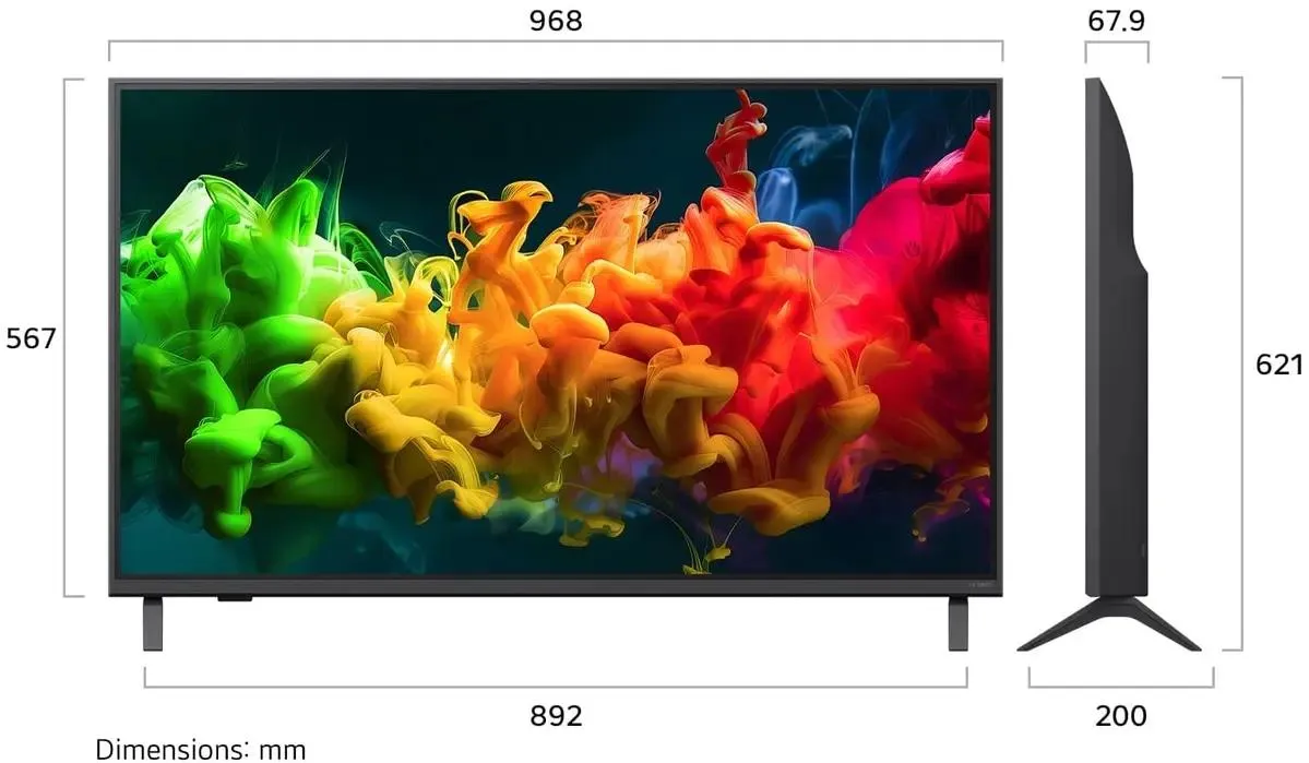 Телевизор LG QNED evo AI QNED80 Mini LED 4K 43" (43QNED80B6B) фото