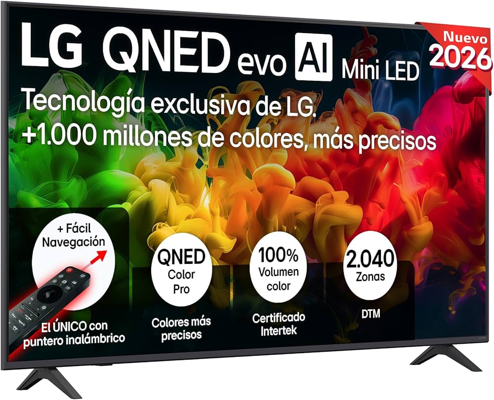 Телевизор LG QNED evo AI QNED80 Mini LED 4K 2026 65" (65QNED80B6B) фото
