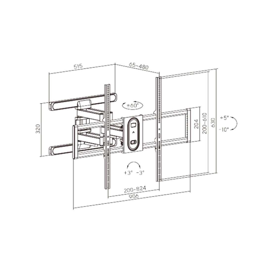 Кронштейн XG FMW-50100 для ТВ и мониторов 50"- 100" (FMW-50100) фото