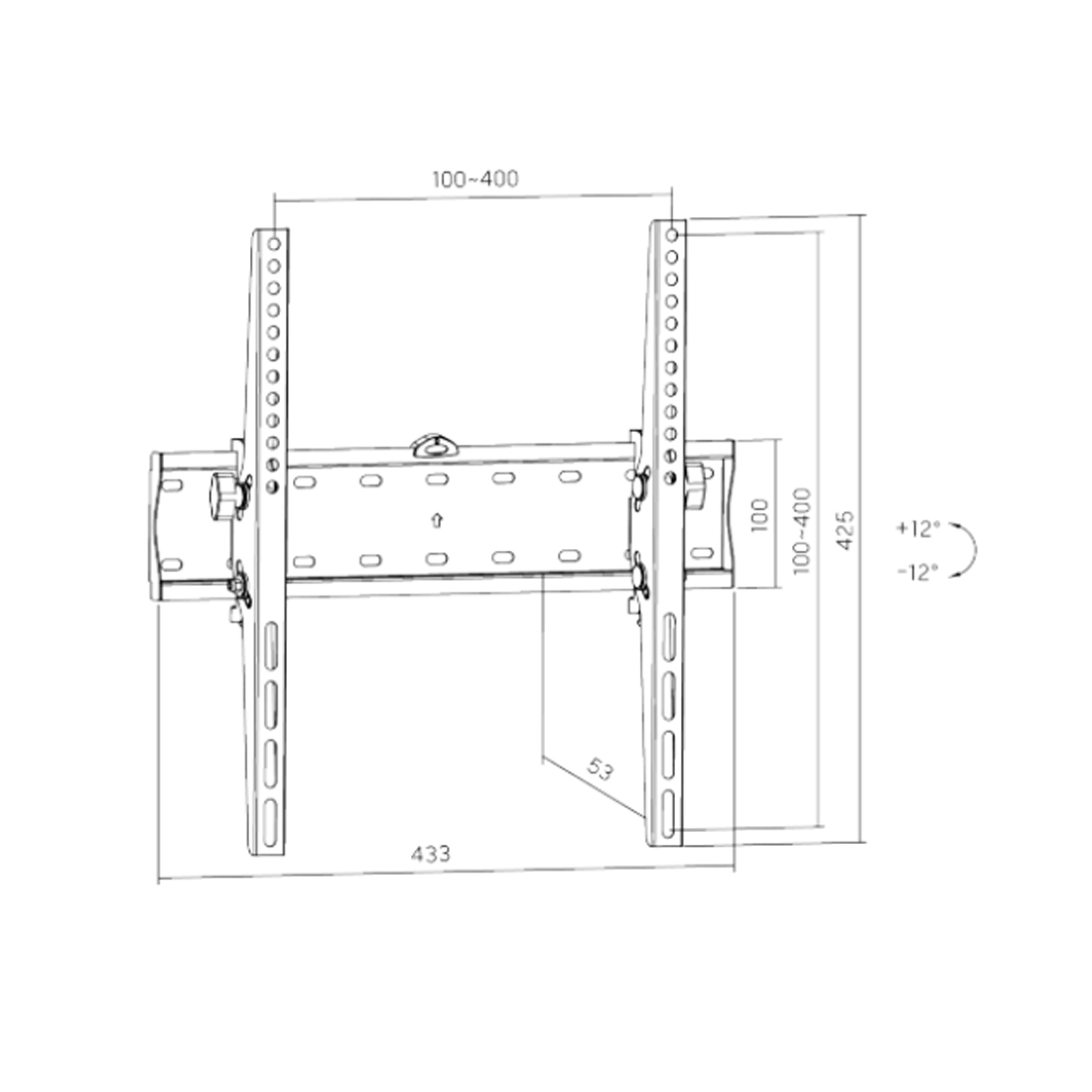 Кронштейн XG WA-3255T для ТВ и мониторов 32"-55" (WA-3255T) фото