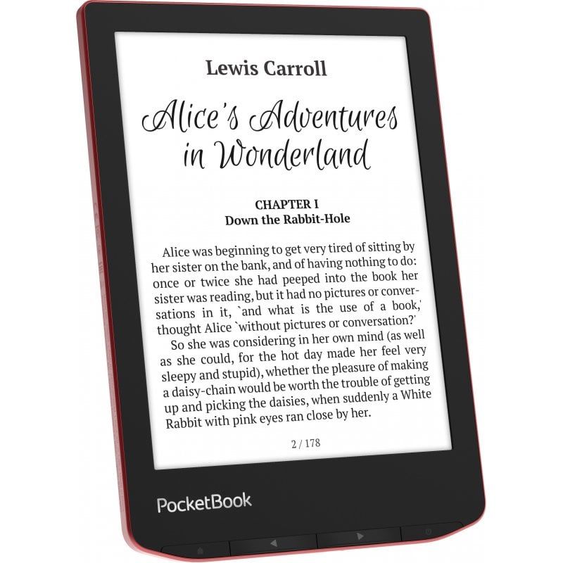 Электронная книга PocketBook PB634-3-CIS красный (PB634-3-CIS) фото
