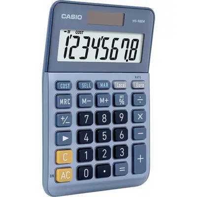 Калькулятор настольный CASIO MS-88EM-W-EP (MS-88EM-W-EP) фото