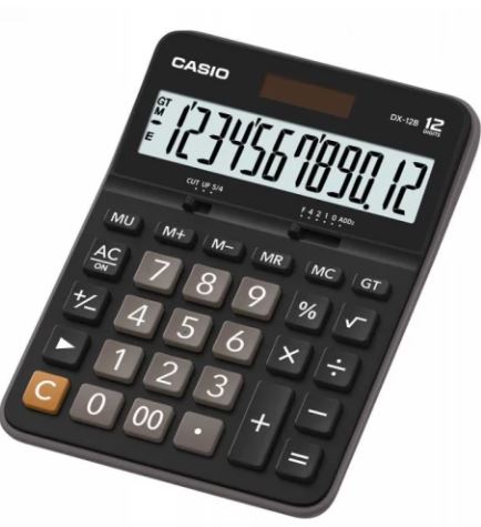 Калькулятор настольный CASIO DX-12B-W-EC (DX-12B-W-EC) фото