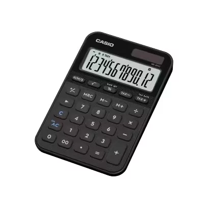 Калькулятор настольный CASIO MS-20YC-BK-W-EP черный (MS-20YC-BK-W-EP) фото