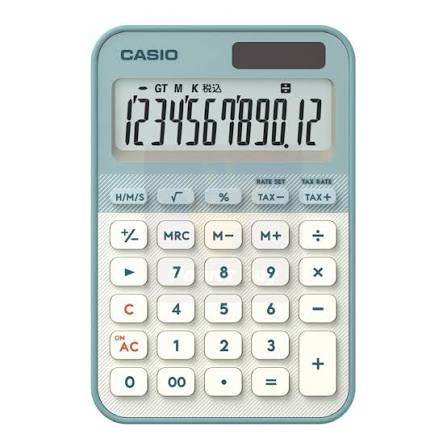 Калькулятор настольный CASIO MS-20YC-LG-W-EP светло-зеленый (MS-20YC-LG-W-EP) фото