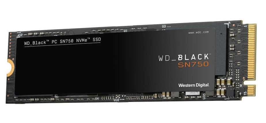 картинка Твердотельный накопитель SSD WD Black SN750 NVMe WDS500G3X0C 500ГБ (без радиатора) от магазина itmag.kz