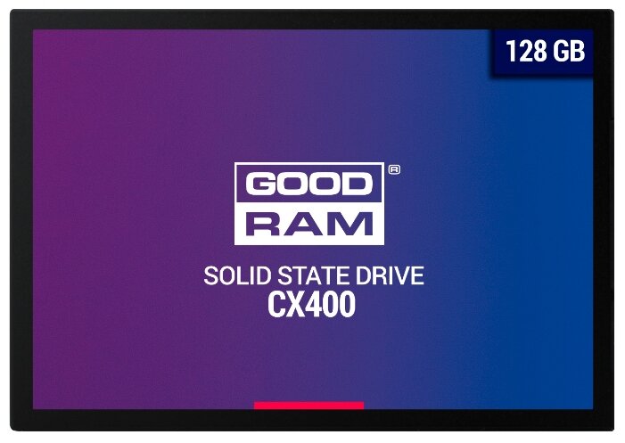 картинка Твердотельный накопитель 128GB SSD GOODRAM CX 400 2.5” SATA3 3D NAND R550Mb/s W450MB/s 7mm SSDPR-CX400-128 от магазина itmag.kz