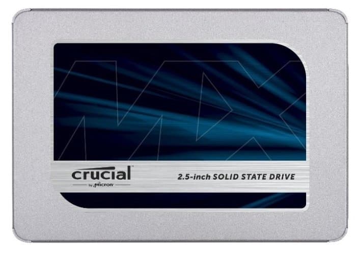 картинка Твердотельный накопитель  250GB SSD Crucial MX500 2.5” SATA3 R560Mb/s, W510MB/s 7mm CT250MX500SSD1N. В комплекте адаптер от 7 до 9,5 мм. от магазина itmag.kz