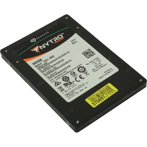 картинка Твердотельный накопитель 960GB SSD Seagate Nytro 1351 2.5” 7 мм SATA 6 Гбит/с 3D TLC R564Mb/s, W536MB/s 1 DWPD XA960LE10063 от магазина itmag.kz