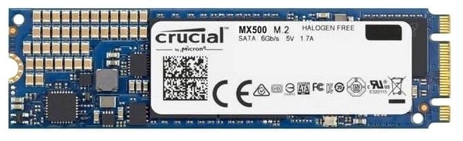 картинка Твердотельный накопитель 1000Gb SSD Crucial MX500 M.2 2280 SATA3 R560Mb/s W510Mb/s MTBF 1,8 млн.часов 360TBW CT1000MX500SSD4N от магазина itmag.kz
