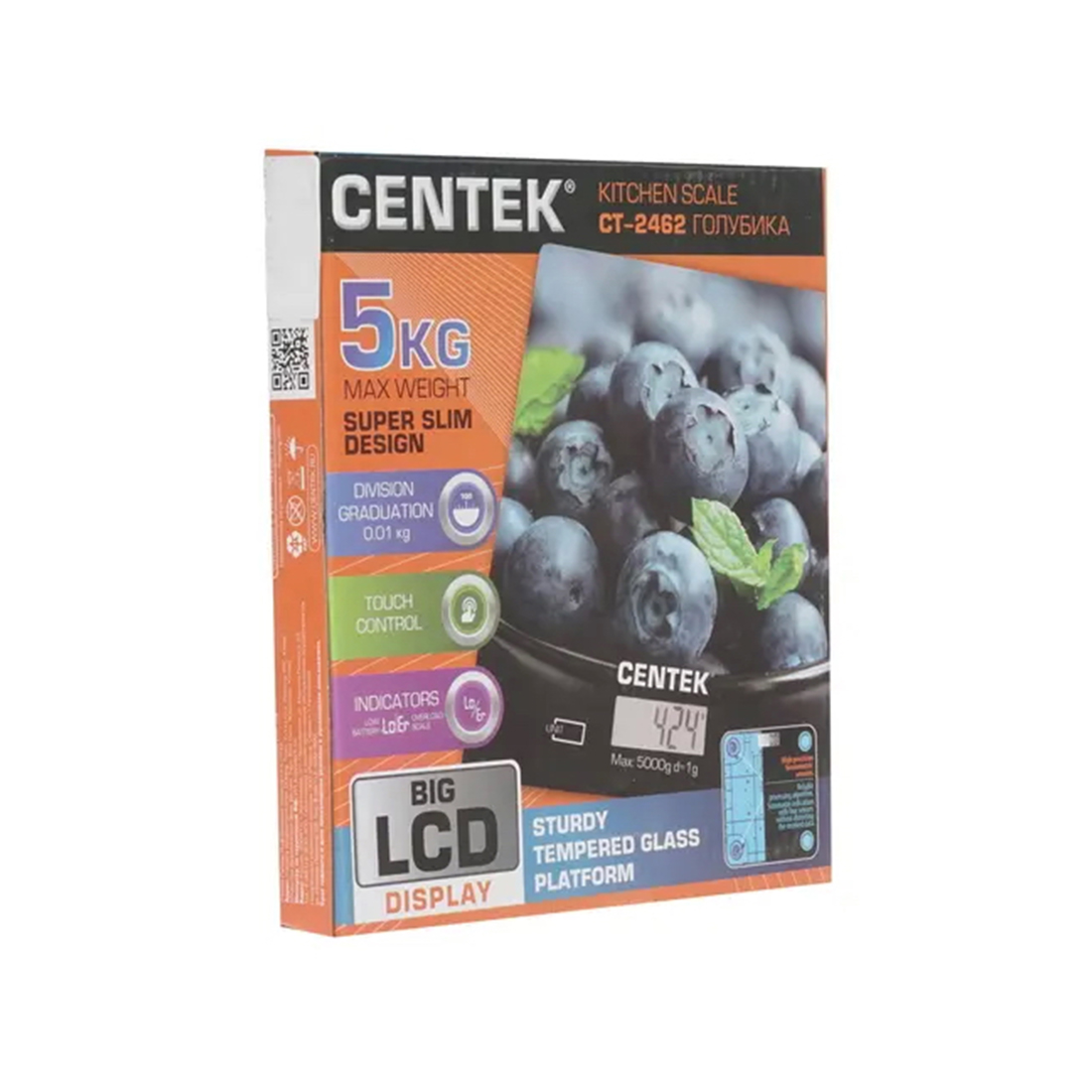 Весы кухонные Centek CT-2462 (Голубика) (CT-2462 Голубика) фото