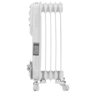 Обогреватель Timberk TOR 21.1005 SLX, 1000Вт, масляный, White (TOR 21.1005 SLX) фото
