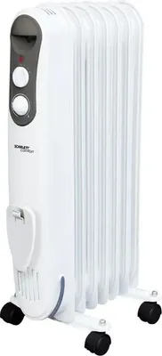 Обогреватель Scarlett SC 21.1507 S4, 1500 Вт, масляный, White-Grey (SC 21.1507 S4) фото