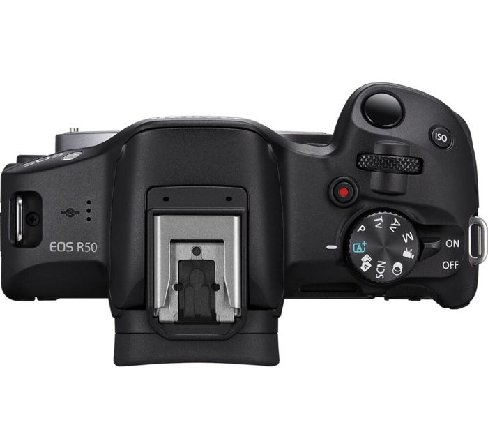 Цифровой фотоаппарат CANON EOS R50 + RF-S 18-45 mm IS STM + RF-S 55-210 mm IS STM Black (5811C034) фото