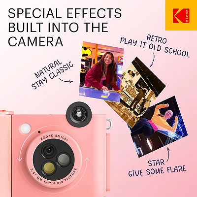 Фотоаппарат моментальной печати Kodak Smile+ фуксия (RODSMPCAMFS) фото