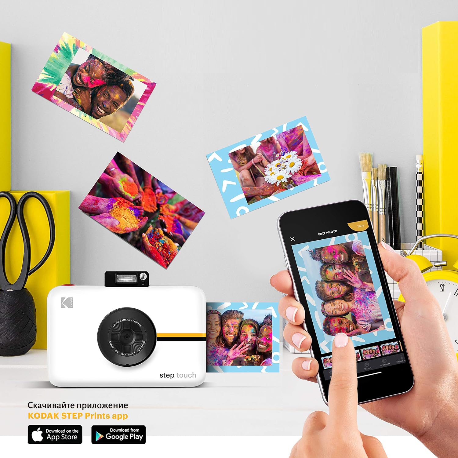 Фотоаппарат моментальной печати Kodak Step Touch белый (RODITC20W) фото