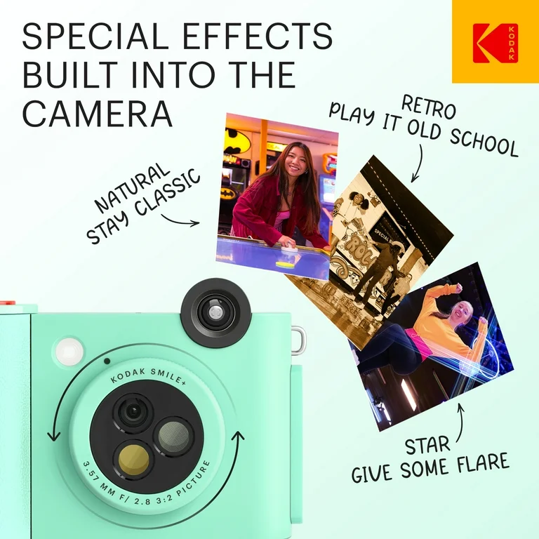 Фотоаппарат моментальной печати Kodak Smile+ зеленый (RODSMPCAMGN) фото