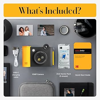 Фотоаппарат моментальной печати Kodak Smile+ черный (RODSMPCAMBK) фото