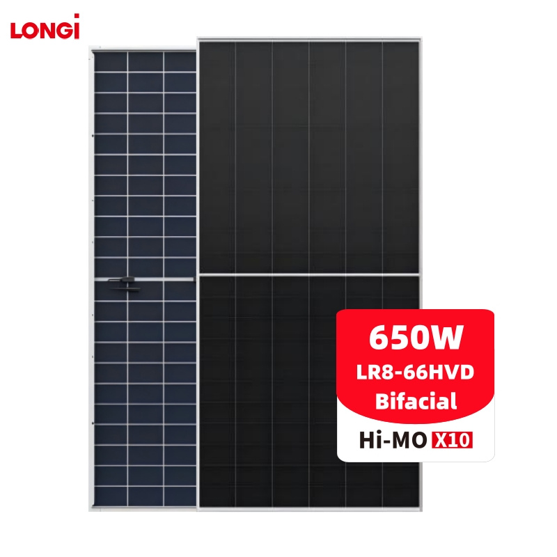 Высокоэффективная двухсторонняя солнечная панель (Hi-Mo X10  LR8-66HVD-650M (двухсторонние)) фото